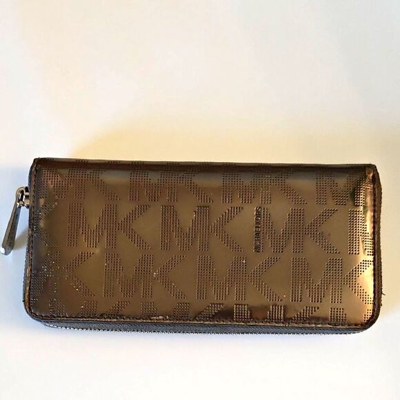 Michael Kors Dark Brown Logo Wallet - Picture 7 of 14